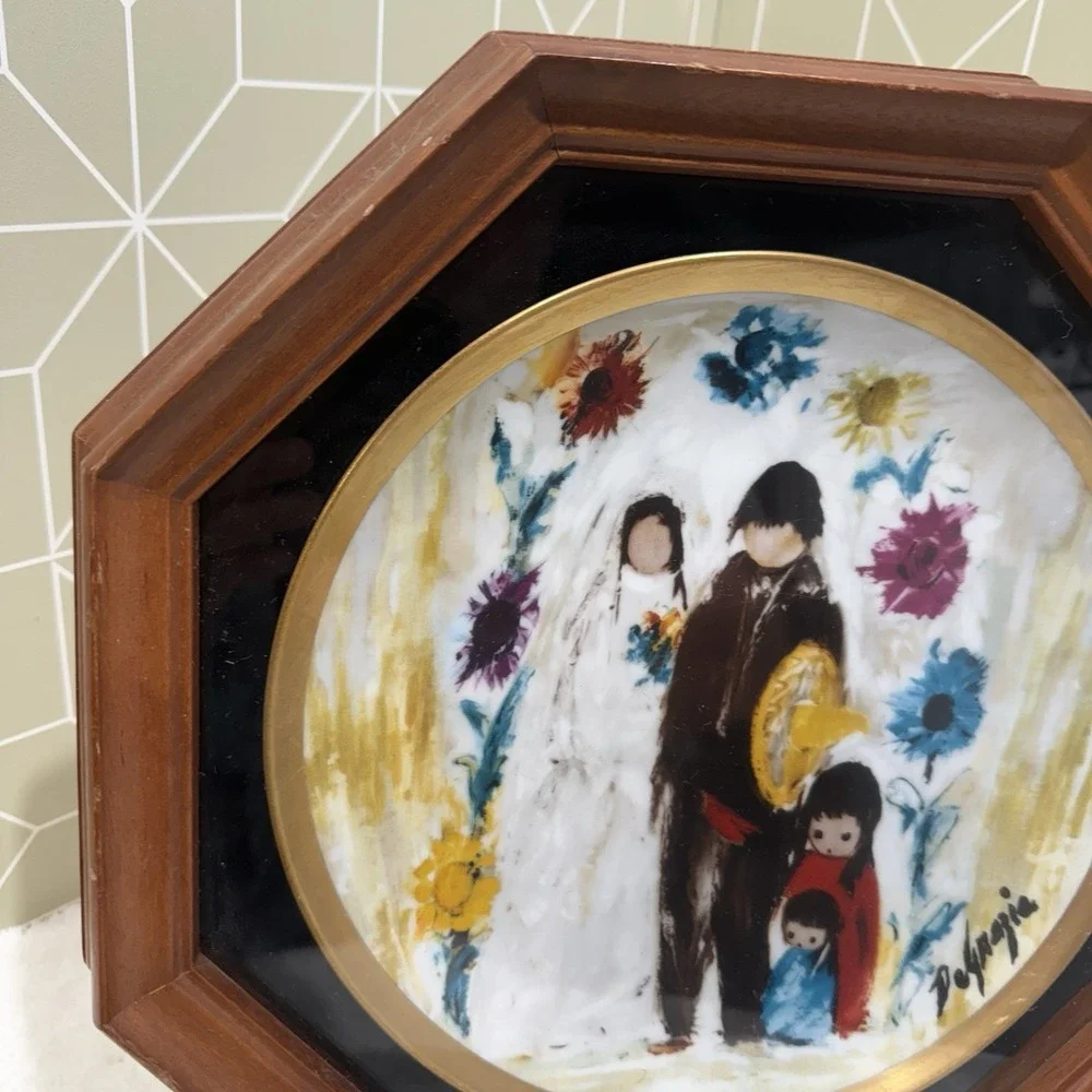 Vintage De Grazia - The Wedding Party Holiday‎ Series Collector Plate - 1988